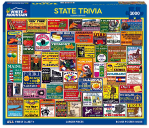 State Trivia Collage By White Mountain