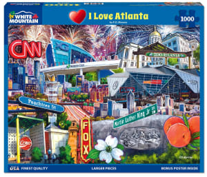 I Love Atlanta Collage By White Mountain