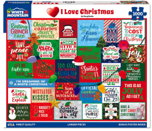 I Love Christmas Collage By White Mountain