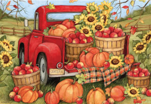 Truckin' Along Thanksgiving By Lang
