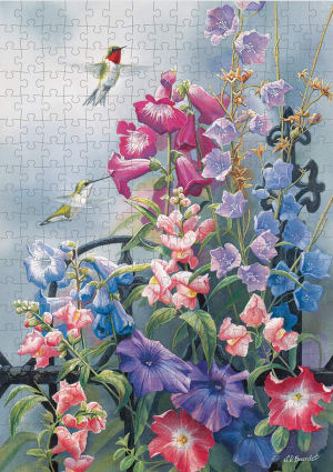 Hummingbirds Flower & Garden By Lang