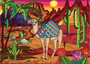 Ship of the Desert Safari Animals By Jacarou Puzzles
