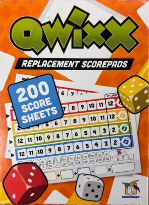 Qwixx Score Pads By Gamewright