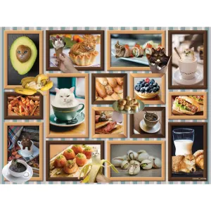 Cats are Everywhere - Foodie Cats Collage By Karmin International