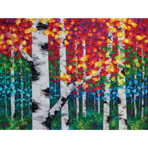 Canadian Art Collection - Melissa Mckinnon - Luminous Autumn Forest By Karmin International