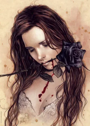 Favole, Dark Rose Gothic Art By Heye