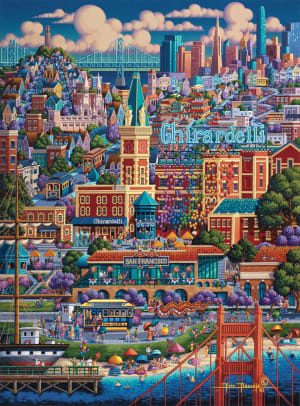 City By The Bay Folk Art By Buffalo Games