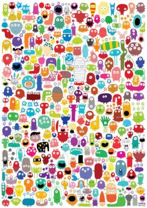 Many Mini Monsters Collage Jigsaw Puzzle By Buffalo Games