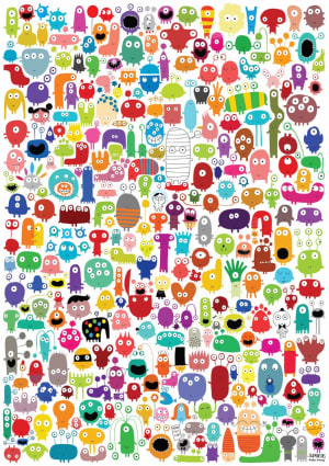 Many Mini Monsters Collage By Buffalo Games
