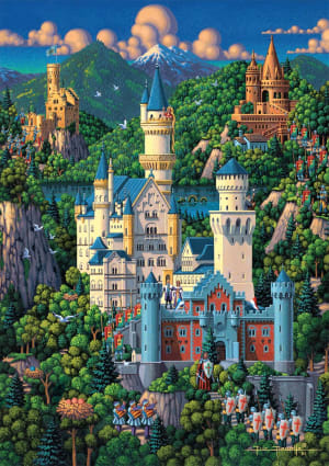 Dowdle: Neuschwanstein Castle Americana By Buffalo Games
