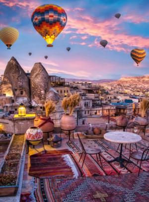 BLANC Series: Cappadocia Hot Air Balloons Hot Air Balloon Jigsaw Puzzle By Buffalo Games