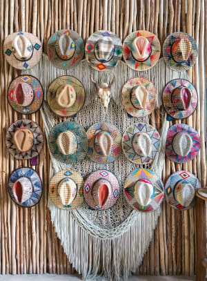 BLANC: Hats of Mexico Pattern & Geometric By Buffalo Games