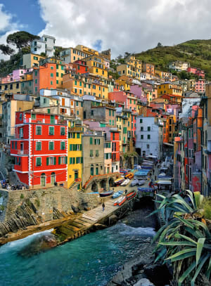 BLANC: Brights of Cinque Terre Beach & Ocean By Buffalo Games