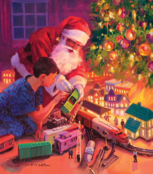 Boys and Their Trains Christmas By SunsOut