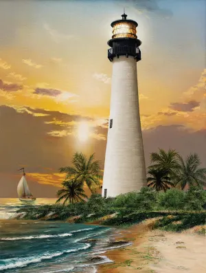 Cape Florida Lighthouse Beach & Ocean By SunsOut