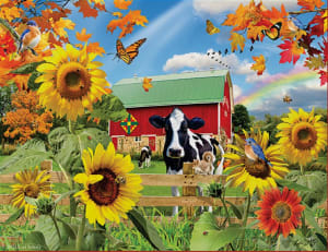 Sunflower Barn Farm Animal By SunsOut