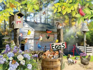 Birds on a Wire Flower & Garden By SunsOut