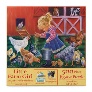 Little Farm Girl Farm Animal By SunsOut
