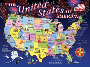 United States Map United States By SunsOut