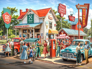 Vintage Station Nostalgic & Retro By SunsOut