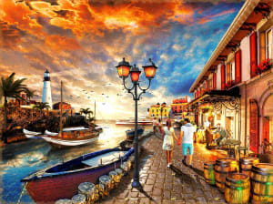 Harborside Stroll Beach & Ocean By SunsOut