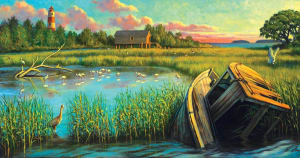 Laughing Gull Creek Birds By SunsOut