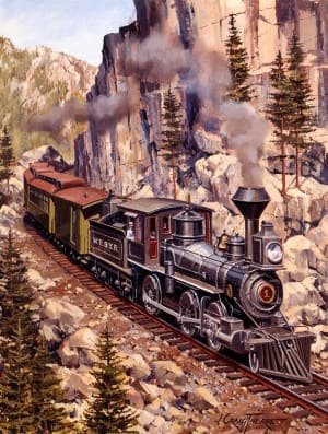 Locomotive Curve Train By SunsOut