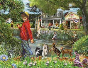 Cat Fish Fishing By SunsOut