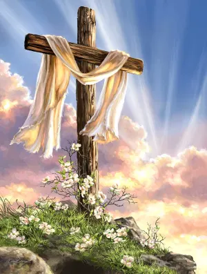 He is Risen Religious By SunsOut