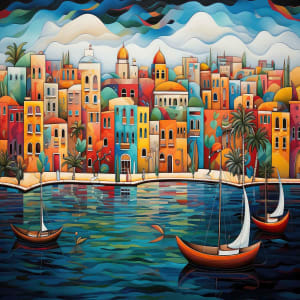 Harlequin Boardwalk Landscape By SunsOut