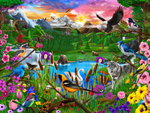 Gathering at Yellowstone National Parks By SunsOut