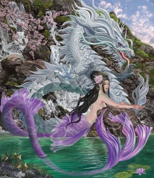 Waterfalls of Jade Mermaid By SunsOut
