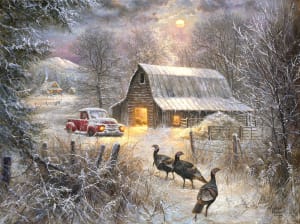Turkey Road Winter By SunsOut