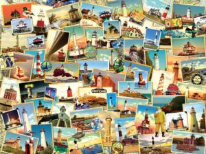 Northern Lighthouses Collage Jigsaw Puzzle By SunsOut