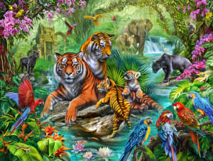 Tiger Jungle Jungle Animals By SunsOut
