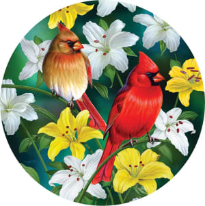 Cardinals in the Round Birds By SunsOut
