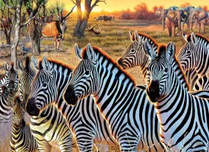Zebras and Friends Animals By SunsOut
