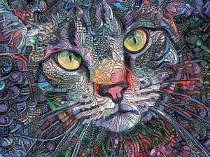 Psychedelic Kitty Cat Cats By SunsOut