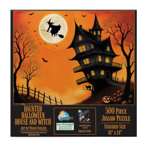 Haunted Halloween House and Witch Halloween By SunsOut