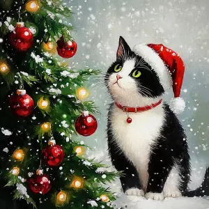 Christmas Tree Contemplation Christmas By SunsOut