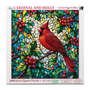 Cardinal and Holly Christmas By SunsOut