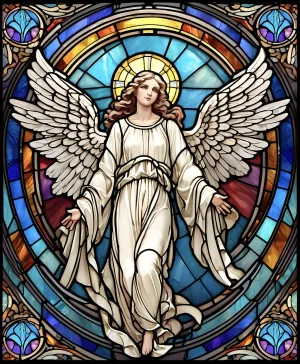 Stained Glass Angel Religious By SunsOut