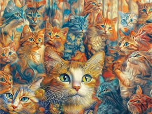 Designer Cats Collage By SunsOut