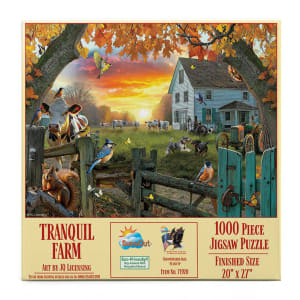 Tranquil Farm Sunrise & Sunset By SunsOut