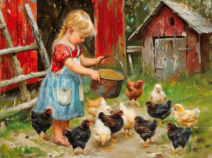 Feeding Time People By SunsOut