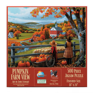 Pumpkin Farm View Nostalgic & Retro By SunsOut