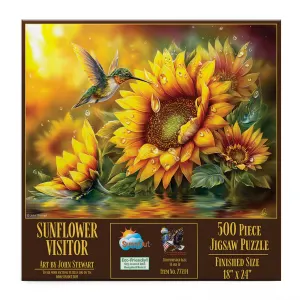 Sunflower Visitor Flower & Garden By SunsOut