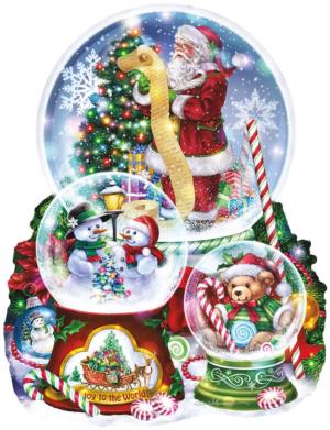 3 Snow Globes Christmas Jigsaw Puzzle By SunsOut