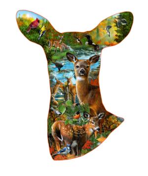 Deer Domain Collage Jigsaw Puzzle By SunsOut