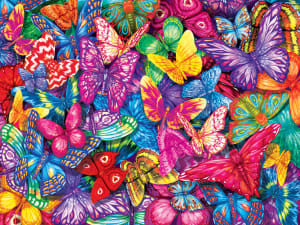 Colorful Butterflies Collage By Kodak